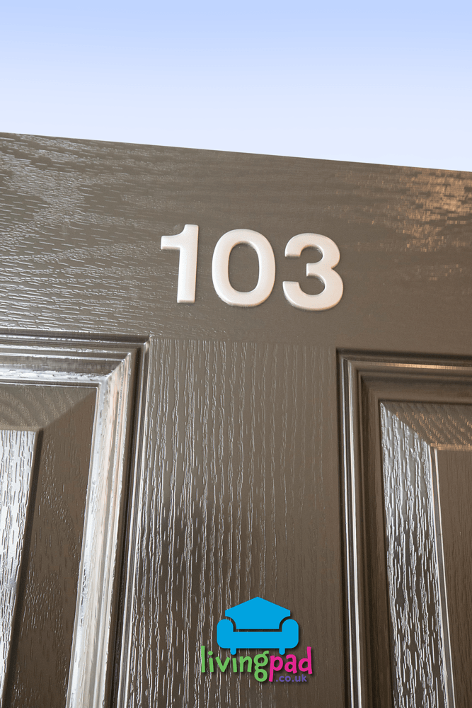 Number 103 front door