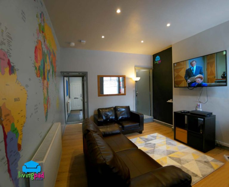 Living room large smart tv